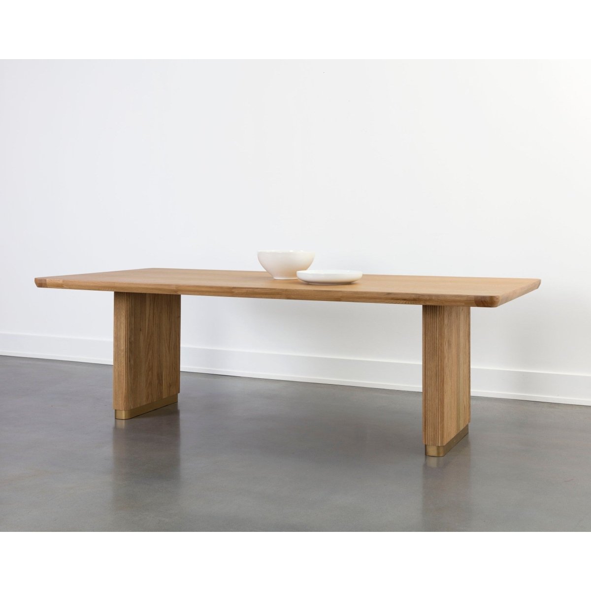 Sunpan Modern Kalla Dining Table - Rectangular - Rustic Oak - 96" - Wood - Seats 8 - 110992 - Sunpan - $1798.00