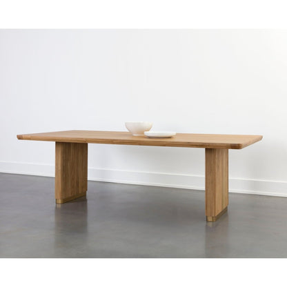 Sunpan Modern Kalla Dining Table - Rectangular - Rustic Oak - 96" - Wood - Seats 8 - 110992 - Sunpan - $1798.00