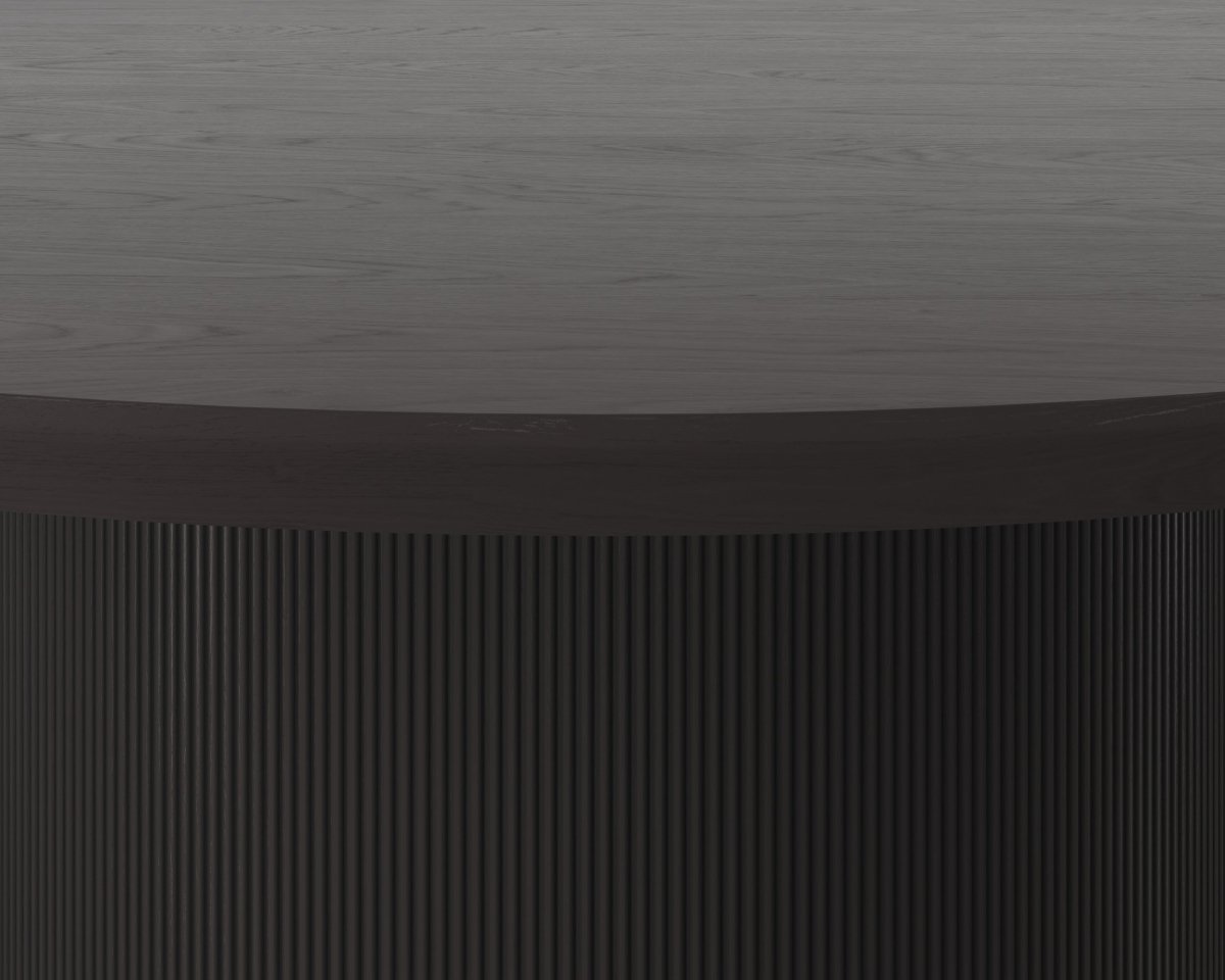 Sunpan Modern Kalla Dining Table - Round - Charcoal - 68" - Charcoal - Wood - Seats 4 - 111307 - Sunpan - $1998.00