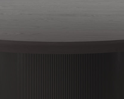Sunpan Modern Kalla Dining Table - Round - Charcoal - 68" - Charcoal - Wood - Seats 4 - 111307 - Sunpan - $1998.00