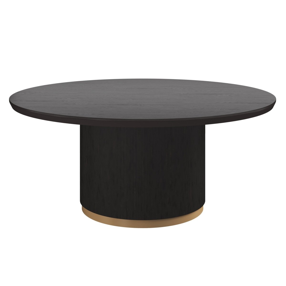Sunpan Modern Kalla Dining Table - Round - Charcoal - 68" - Charcoal - Wood - Seats 4 - 111307 - Sunpan - $1998.00