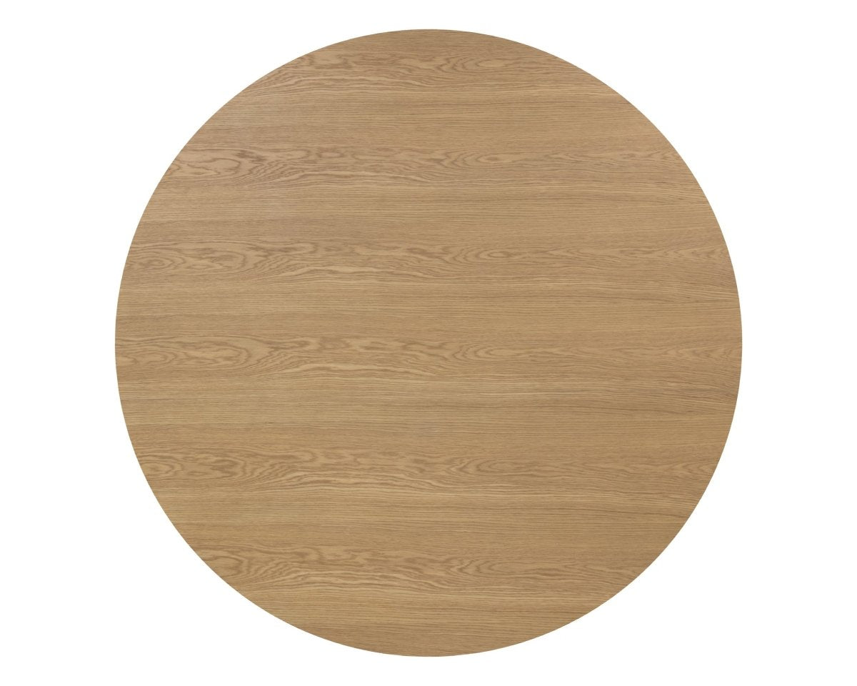 Sunpan Modern Kalla Dining Table - Round - Rustic Oak - 68" - Wood - Natural - Seats 6 - 110774 - Sunpan - $1998.00