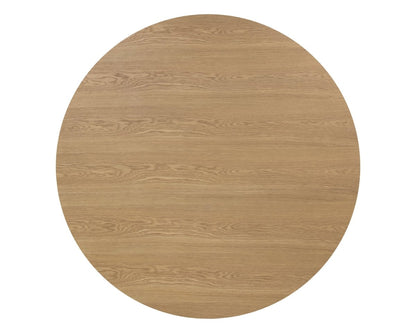 Sunpan Modern Kalla Dining Table - Round - Rustic Oak - 68" - Wood - Natural - Seats 6 - 110774 - Sunpan - $1998.00