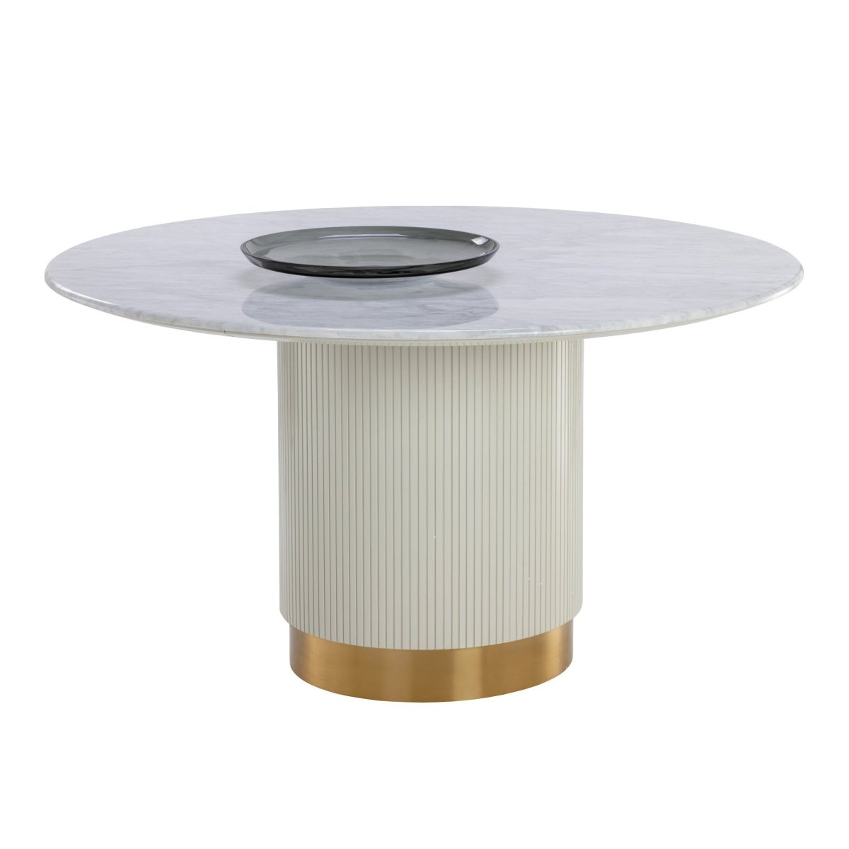 Sunpan Modern Paloma Dining Table - Round - White Marble - 54" - Seats 6 - 110253 - Sunpan - $3998.00