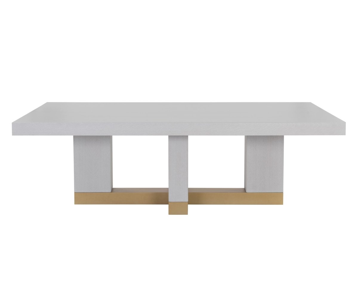 Sunpan Modern Rectangle Greco Dining Table - Gauntlet Grey - 94.5" - Seats 8 - 109756 - Sunpan - $3198.00