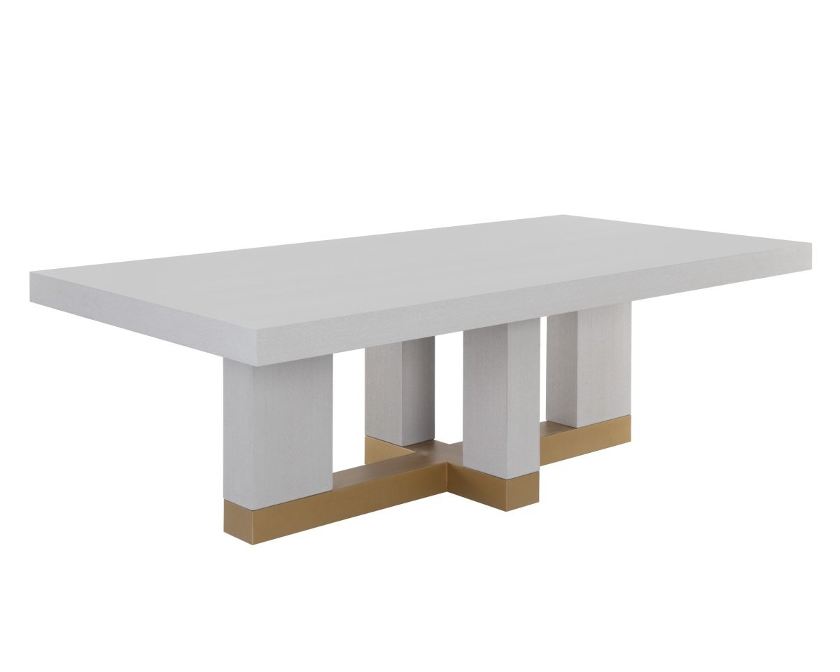 Sunpan Modern Rectangle Greco Dining Table - Gauntlet Grey - 94.5" - Seats 8 - 109756 - Sunpan - $3198.00