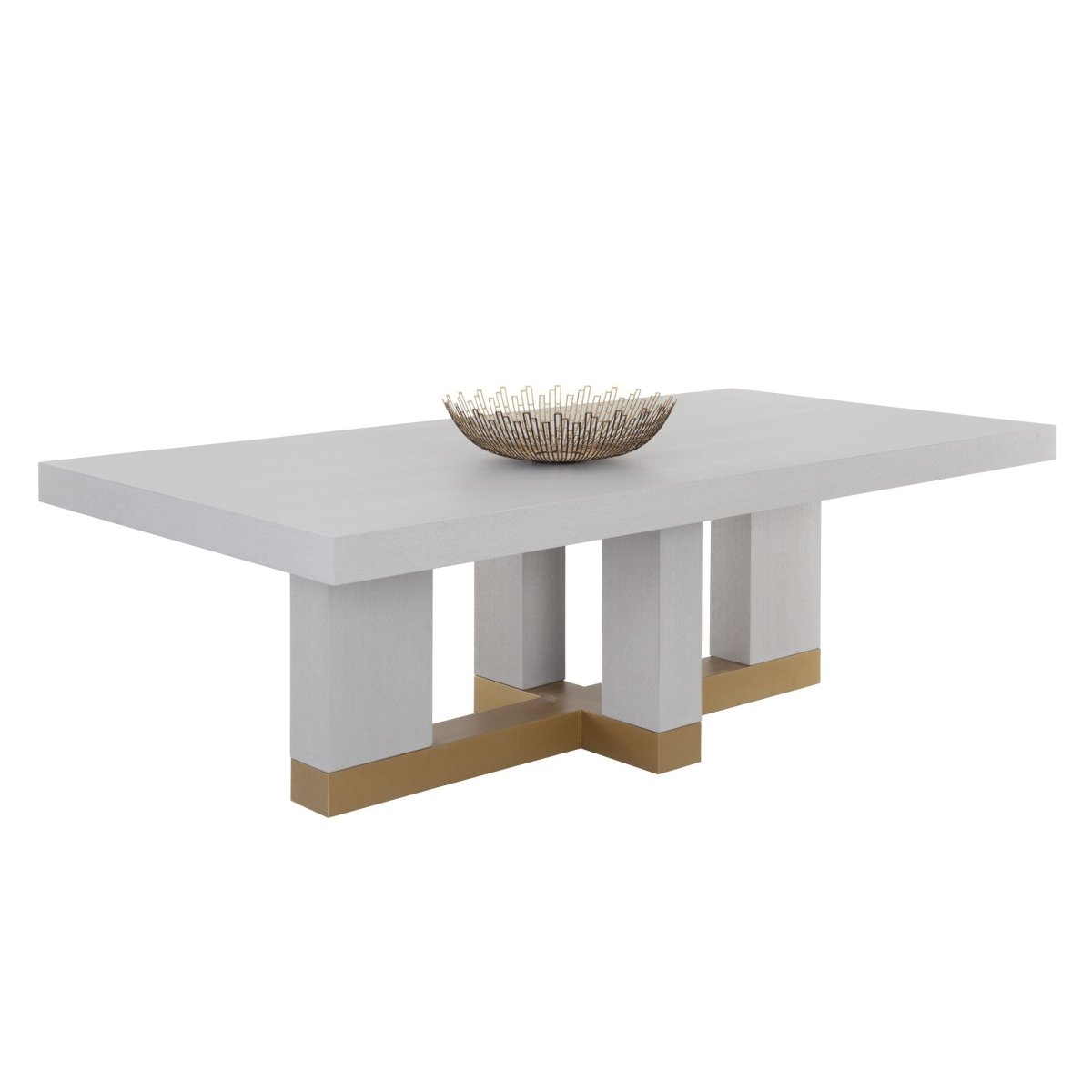 Sunpan Modern Rectangle Greco Dining Table - Gauntlet Grey - 94.5" - Seats 8 - 109756 - Sunpan - $3198.00