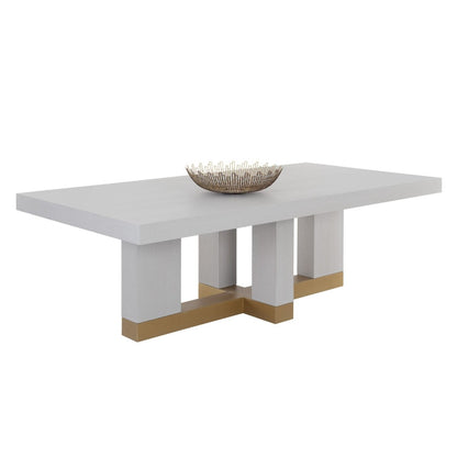 Sunpan Modern Rectangle Greco Dining Table - Gauntlet Grey - 94.5" - Seats 8 - 109756 - Sunpan - $3198.00