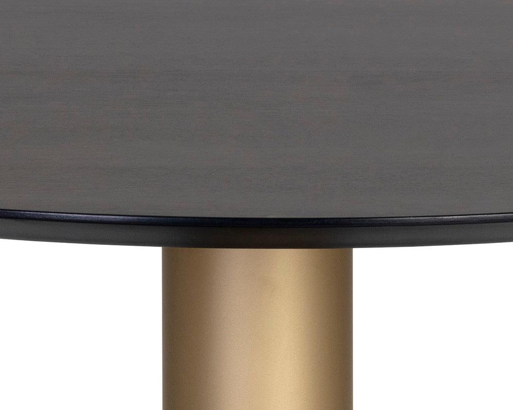 Sunpan Monaco Bistro Table - Gold - Grey Marble / Charcoal Grey - 35.5" - 105878 - Sunpan - $1558.00