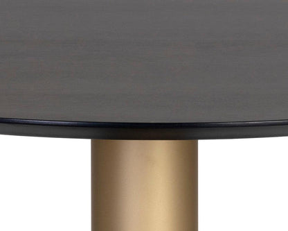 Sunpan Monaco Bistro Table - Gold - Grey Marble / Charcoal Grey - 35.5" - 105878 - Sunpan - $1558.00