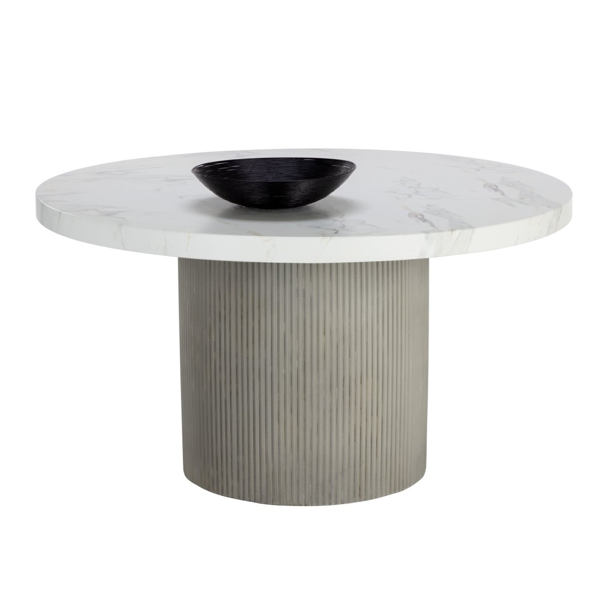 Sunpan Nicolette Dining Table - Light Grey - Marble Look - 55" - 110480 - Sunpan - $3798.00