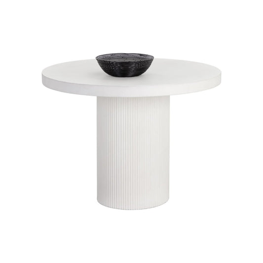 Sunpan Nicolette Dining Table - White - 40" - 109289 - Sunpan - $1998.00