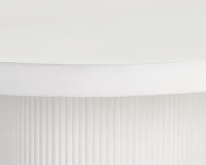 Sunpan Nicolette Dining Table - White - 40" - 109289 - Sunpan - $1998.00