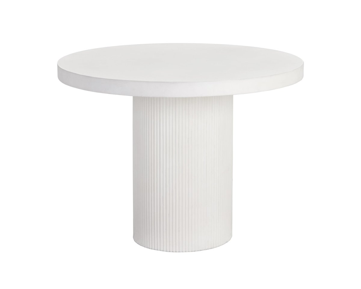 Sunpan Nicolette Dining Table - White - 40" - 109289 - Sunpan - $1998.00