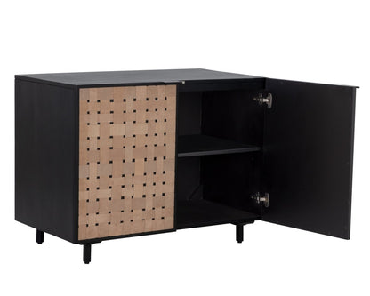 Sunpan Omari Sideboard - Small - Suede Light Tan Leather - 110769 - Sunpan - $1798.00