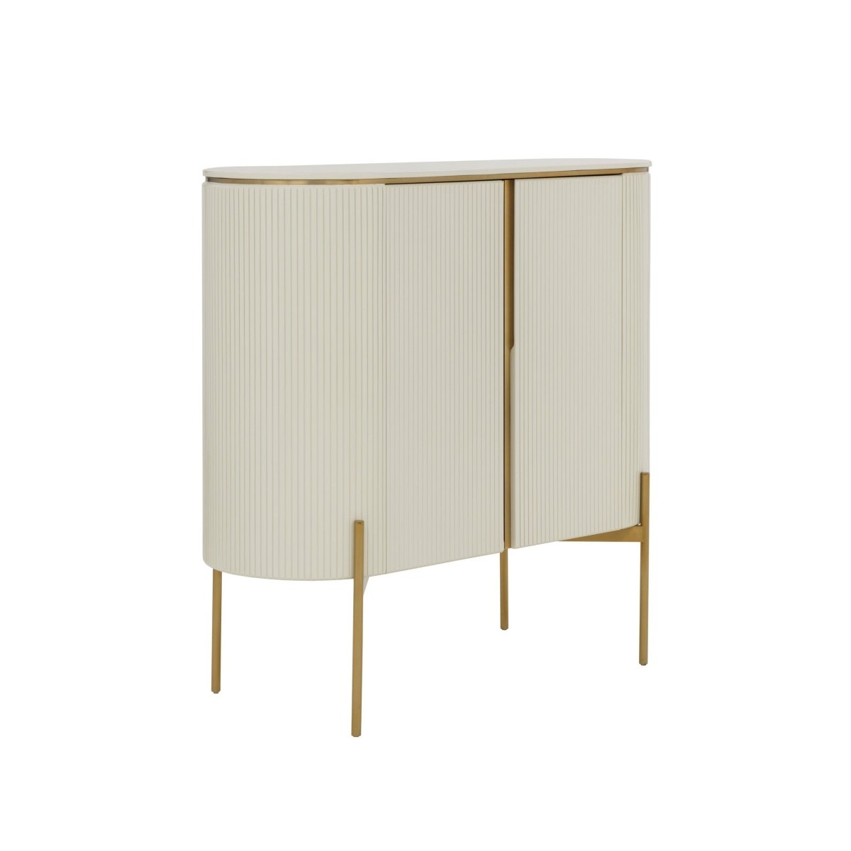 Sunpan Paloma Bar Cabinet - High Gloss Cream - 111219 - Sunpan - $2998.00
