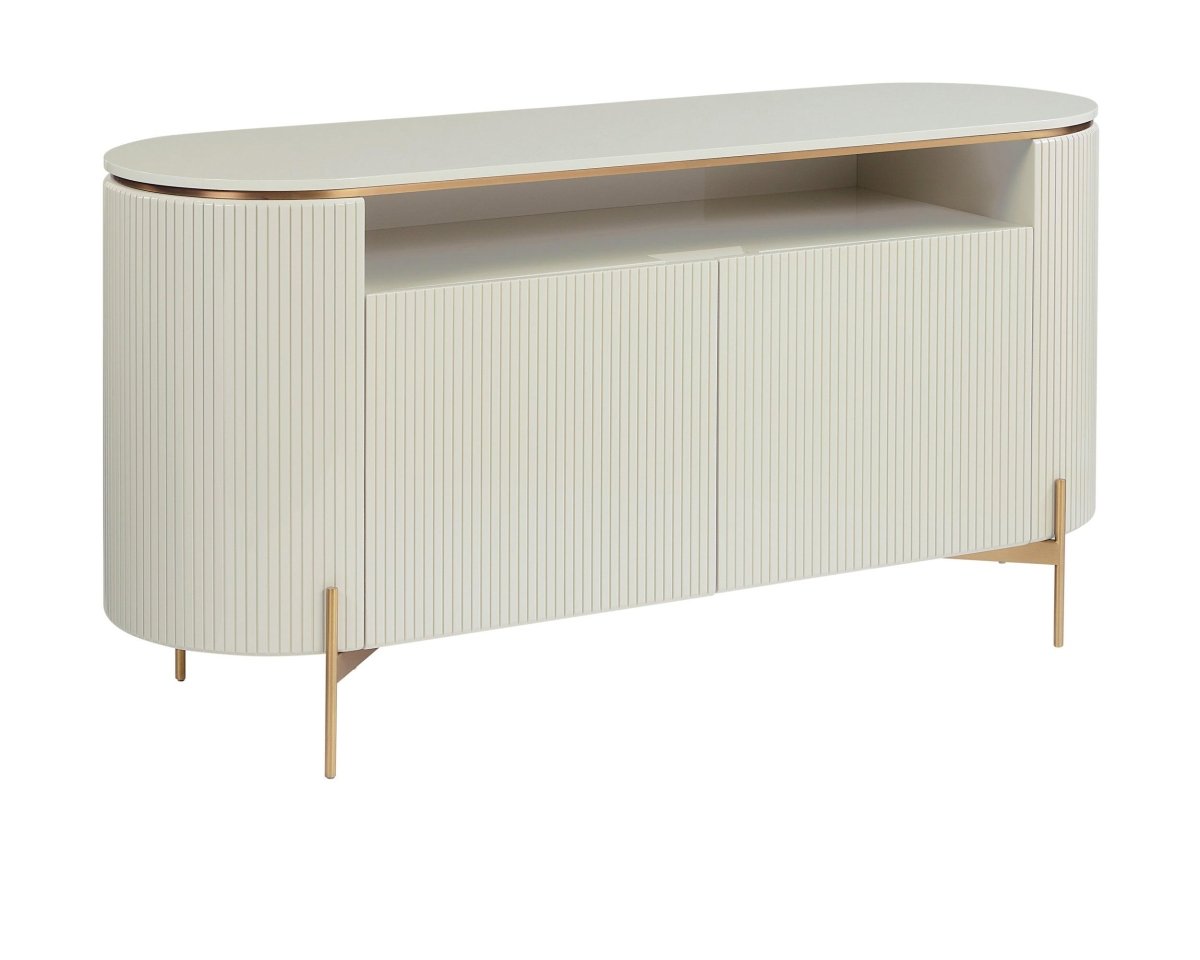 Sunpan Paloma Sideboard - High Gloss Cream - 108337 - Sunpan - $2798.00