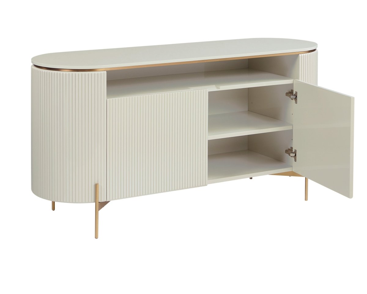 Sunpan Paloma Sideboard - High Gloss Cream - 108337 - Sunpan - $2798.00