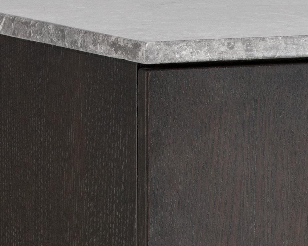 Sunpan Rebel Sideboard - Small - Gold - Grey Marble / Charcoal Grey - 104613 - Sunpan - $1398.00