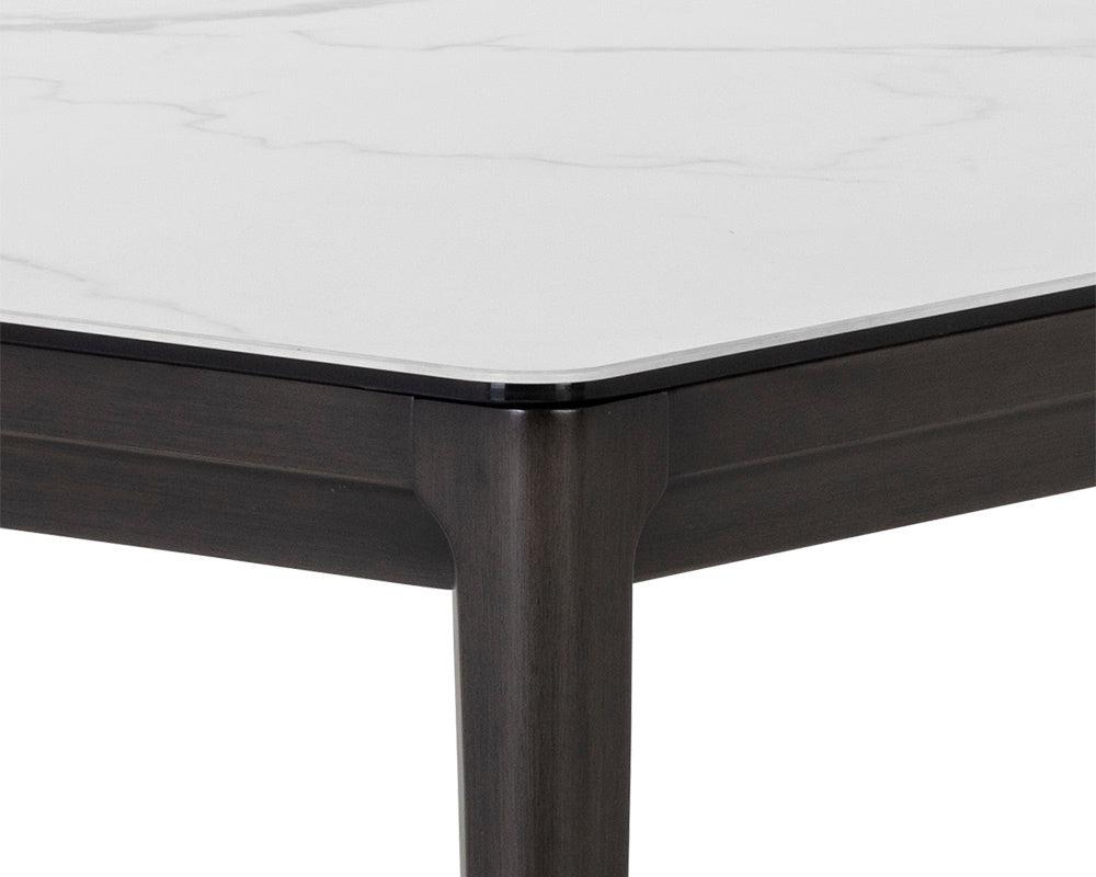 Sunpan Rectangle Ceramic Modern Queens Dining Table - 78.75" - Seats 6 - 105749 - Sunpan - $2598.00