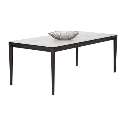 Sunpan Rectangle Ceramic Modern Queens Dining Table - 78.75" - Seats 6 - 105749 - Sunpan - $2598.00