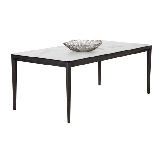 Sunpan Rectangle Ceramic Modern Queens Dining Table - 78.75" - Seats 6 - 105749 - Sunpan - $2598.00