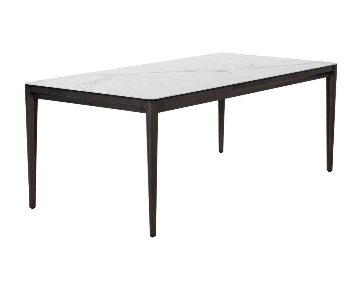 Sunpan Rectangle Ceramic Modern Queens Dining Table - 78.75" - Seats 6 - 105749 - Sunpan - $2598.00