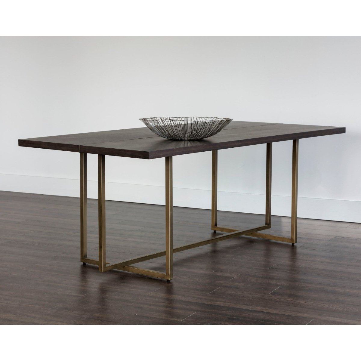 Sunpan Rectangle Classic Jade Dining Table - Antique Brass - Dark Mango - 79" - Seats 6 - 102928 - Sunpan - $1198.00