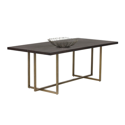 Sunpan Rectangle Classic Jade Dining Table - Antique Brass - Dark Mango - 79" - Seats 6 - 102928 - Sunpan - $1198.00