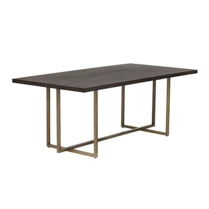 Sunpan Rectangle Classic Jade Dining Table - Antique Brass - Dark Mango - 79" - Seats 6 - 102928 - Sunpan - $1198.00