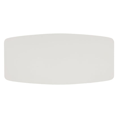 Sunpan Rectangle Contemporary Calida Dining Table - 98", White, Faux Leather, Seats 8 - 111381 - Sunpan - $3998.00