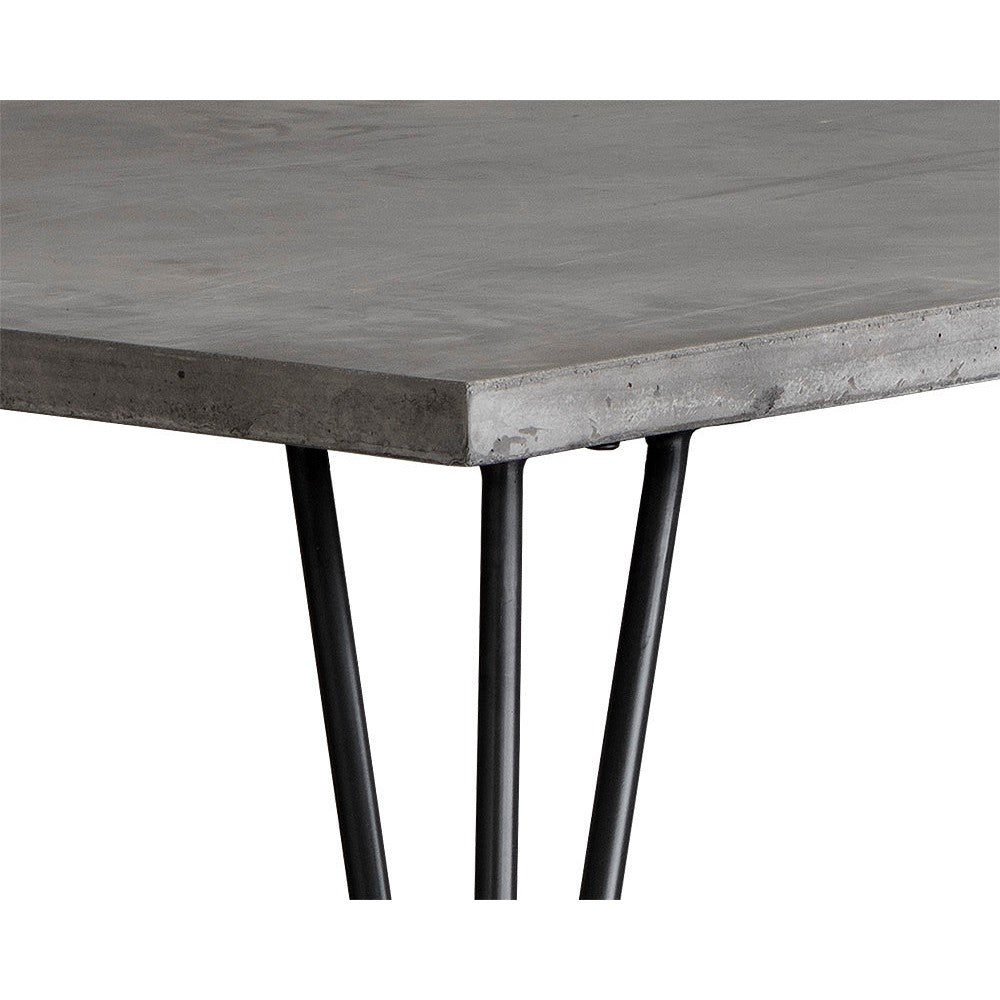 Sunpan Rectangle Mid-Century Modern Midori Dining Table - 59" - Grey - Concrete - Seats 6 - 101900 - Sunpan - $998.00