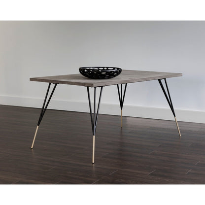 Sunpan Rectangle Mid-Century Modern Midori Dining Table - 59" - Grey - Concrete - Seats 6 - 101900 - Sunpan - $998.00