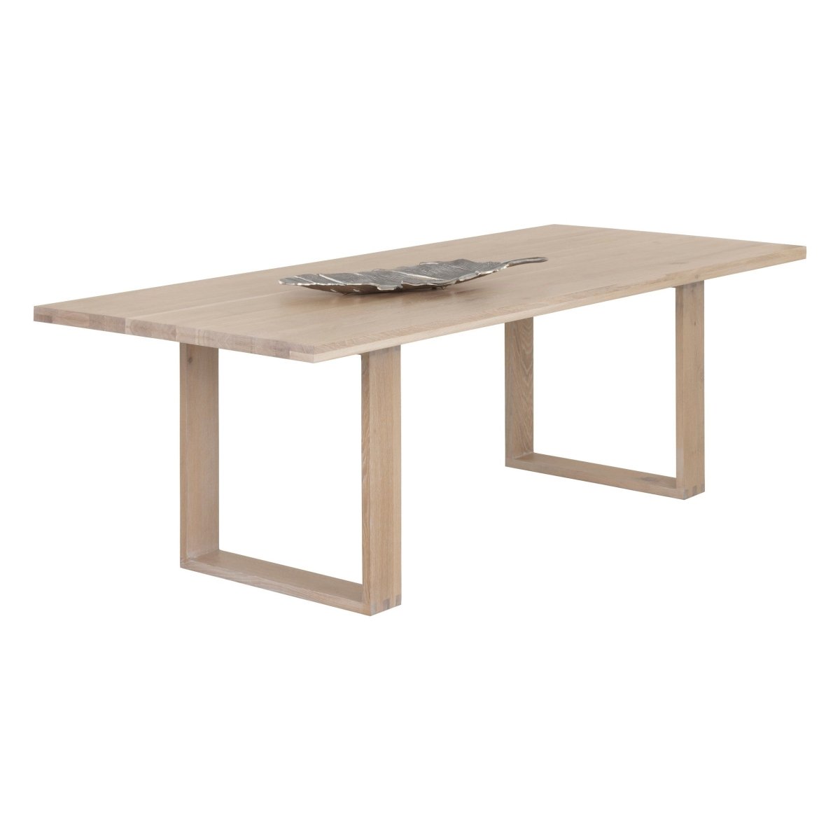 Sunpan Rectangle Mid-Century Modern Thanus Dining Table - Light Oak - 94.5" - Seats 6 - 106758 - Sunpan - $2998.00