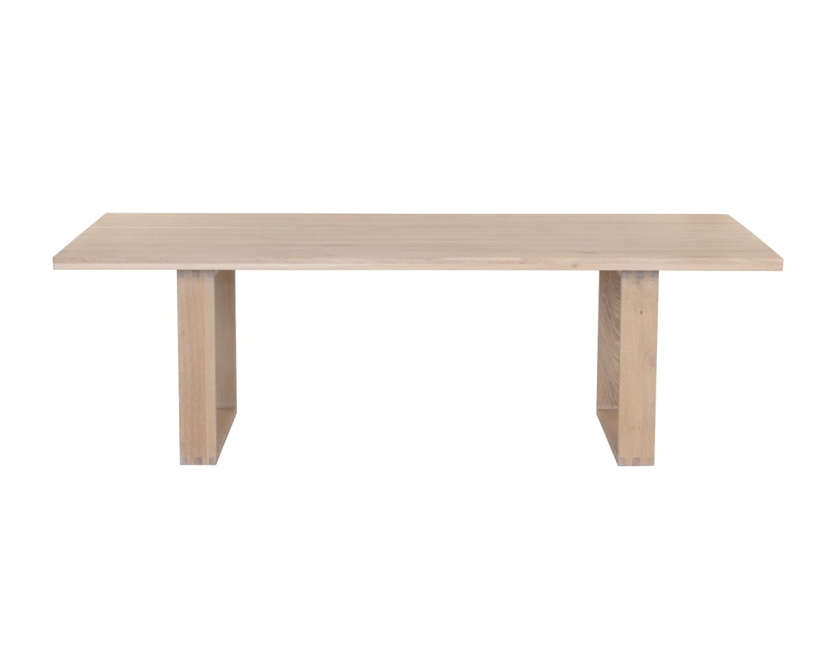 Sunpan Rectangle Mid-Century Modern Thanus Dining Table - Light Oak - 94.5" - Seats 6 - 106758 - Sunpan - $2998.00