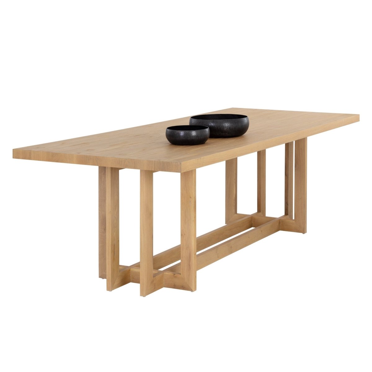 Sunpan Rectangle Modern Disera Dining Table - Natural - 96" - Solid Wood, Seats 8 - 109203 - Sunpan - $2998.00