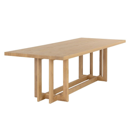 Sunpan Rectangle Modern Disera Dining Table - Natural - 96" - Solid Wood, Seats 8 - 109203 - Sunpan - $2998.00