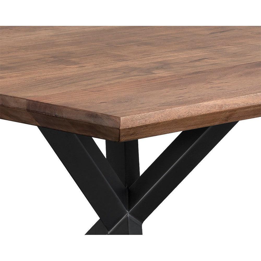 Sunpan Rectangle Modern Lark Dining Table - 94" - Brown - Wood - Seats 8 - 106130 - Sunpan - $2698.00