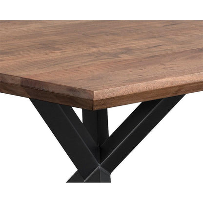 Sunpan Rectangle Modern Lark Dining Table - 94" - Brown - Wood - Seats 8 - 106130 - Sunpan - $2698.00