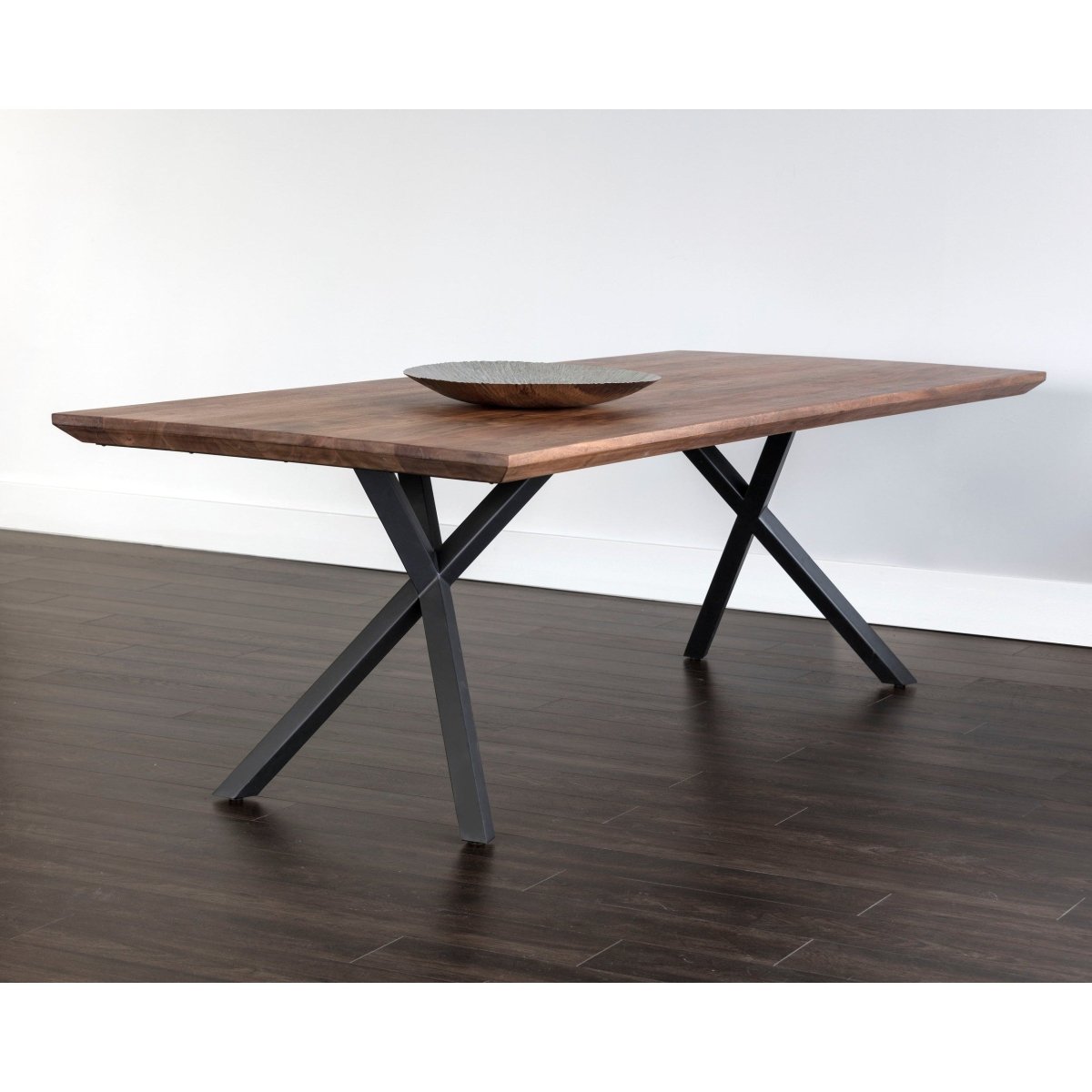 Sunpan Rectangle Modern Lark Dining Table - 94" - Brown - Wood - Seats 8 - 106130 - Sunpan - $2698.00