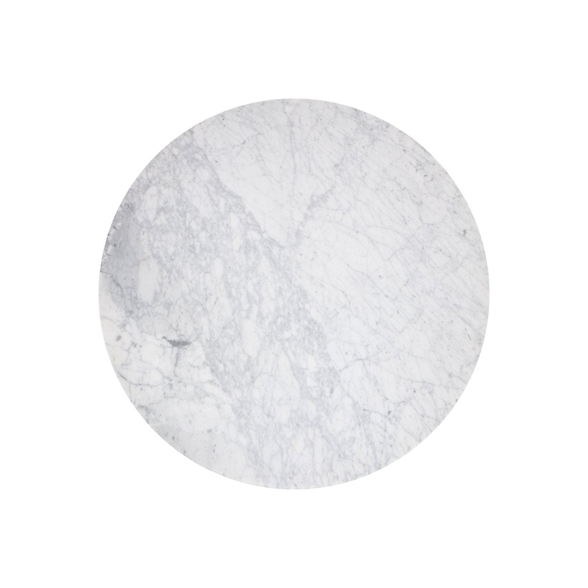 Sunpan Round Contemporary Bijon Dining Table - 59", Marble, White, Seats 6 - 110381 - Sunpan - $3998.00