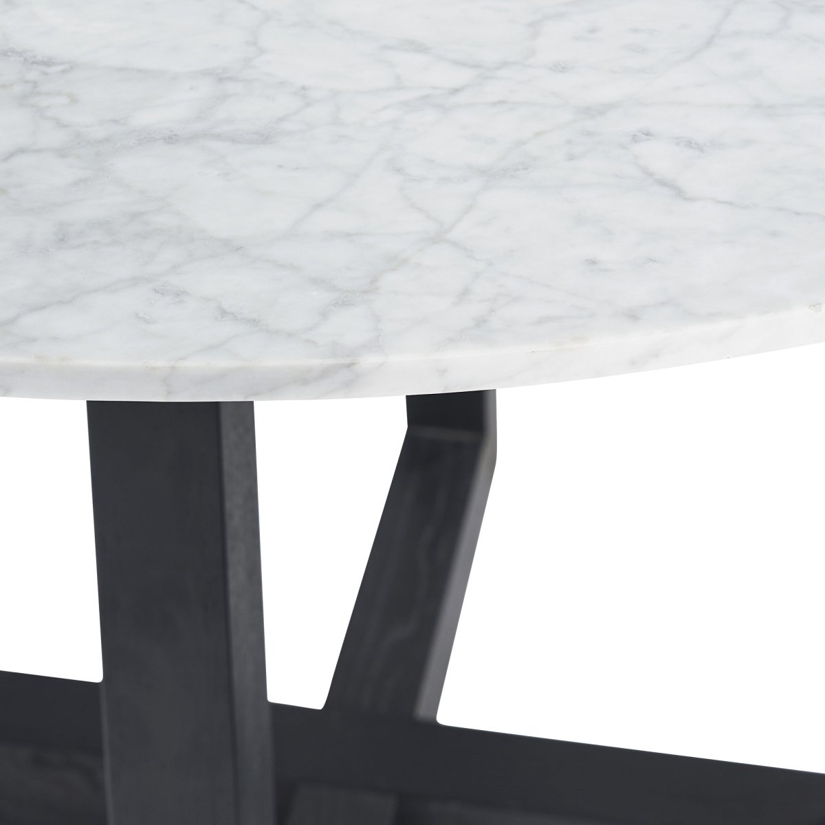 Sunpan Round Modern White Marble Zola Dining Table - 51.25" - Seats 4 - 105440 - Sunpan - $3398.00