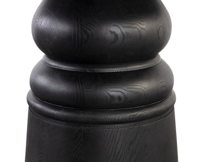 Sunpan Round Solid Wood Global Traveler Quinton Dining Table - 60" - Black - Seats 6 - 111417 - Sunpan - $2998.00