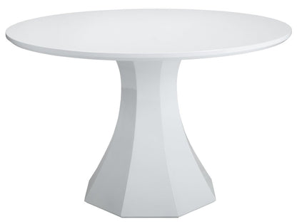 Sunpan Round White Modern Sanara Dining Table - 47.5" - Wood - Seats 4 - 71121-S - Sunpan - $1998.00