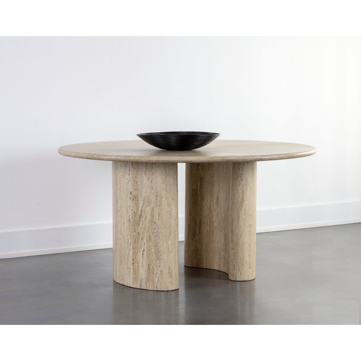 Sunpan Round Wood Modern Savona Dining Table - 59" - Natural - Seats 4-6 - 111359 - Sunpan - $4998.00