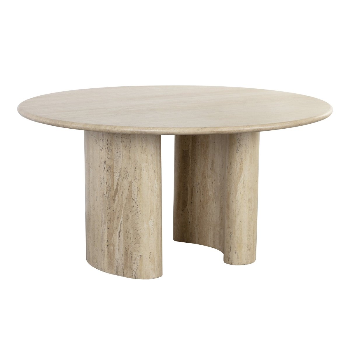 Sunpan Round Wood Modern Savona Dining Table - 59" - Natural - Seats 4-6 - 111359 - Sunpan - $4998.00