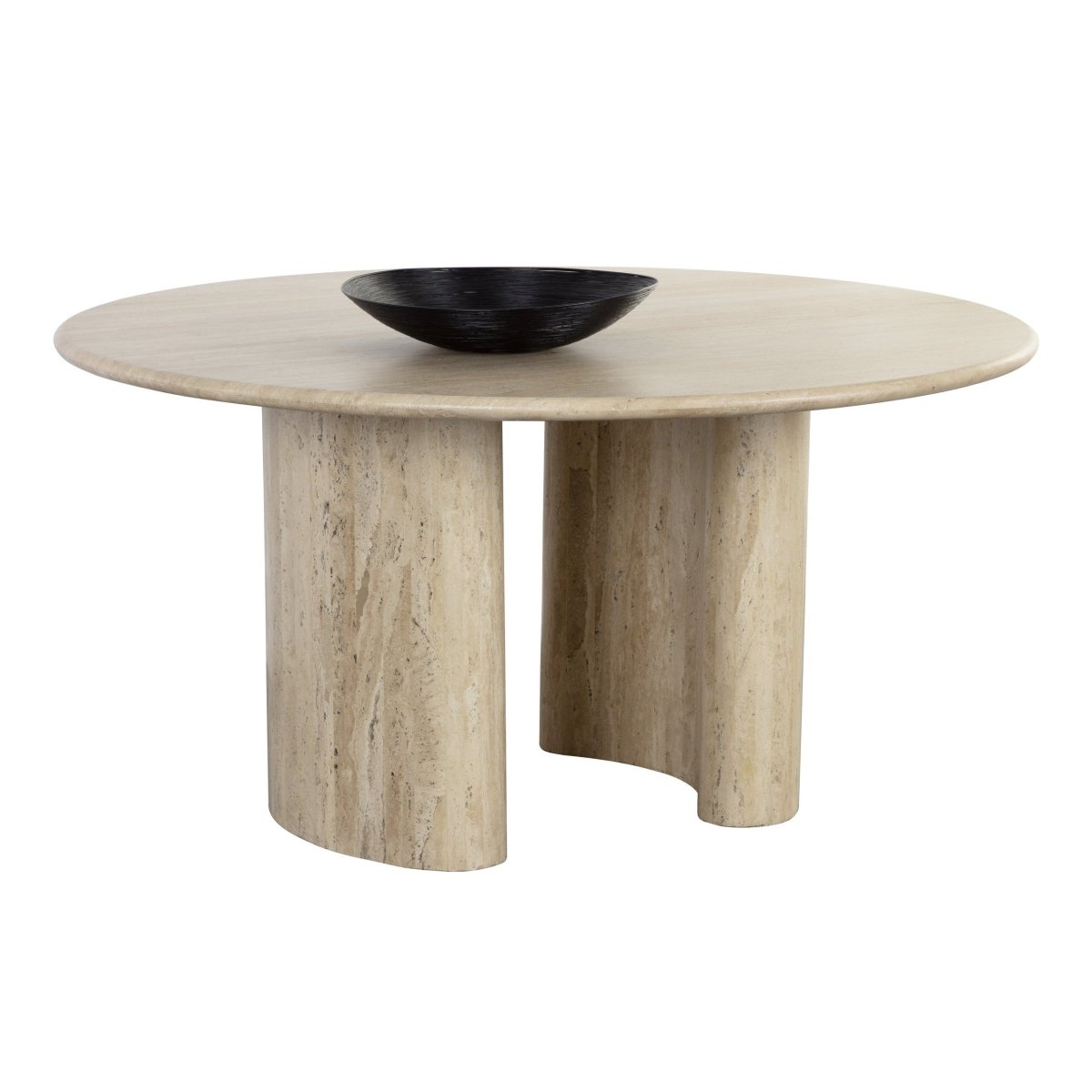 Sunpan Round Wood Modern Savona Dining Table - 59" - Natural - Seats 4-6 - 111359 - Sunpan - $4998.00