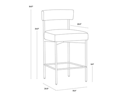 Sunpan Seneca Counter Stool - 106061 - Sunpan - $578.00