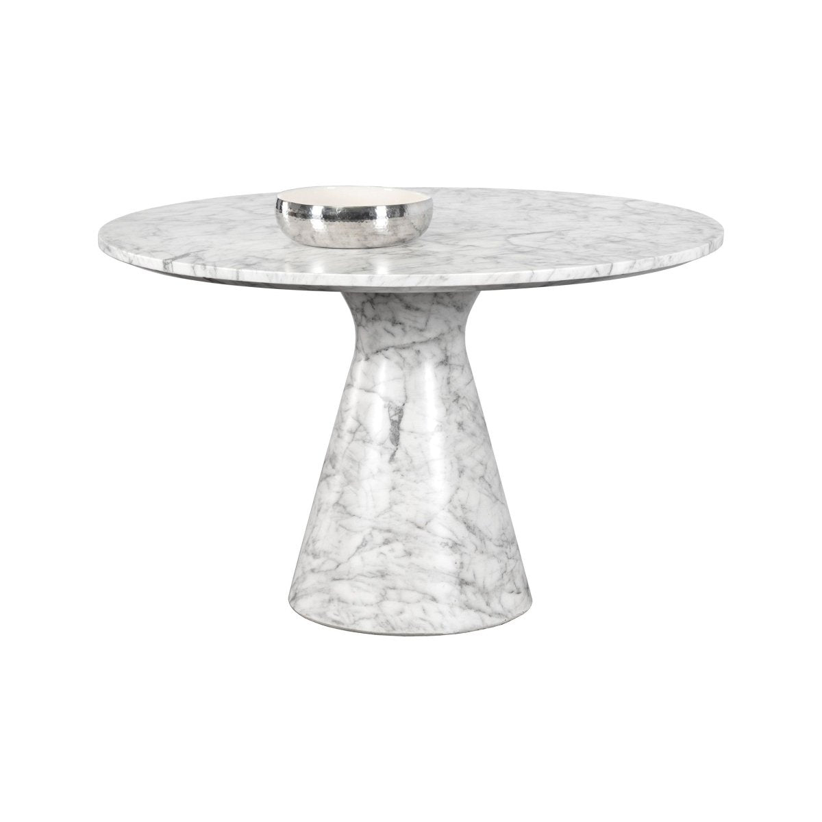 Sunpan Shelburne Dining Table - Marble Look - White - 47" - 106642 - Sunpan - $3998.00