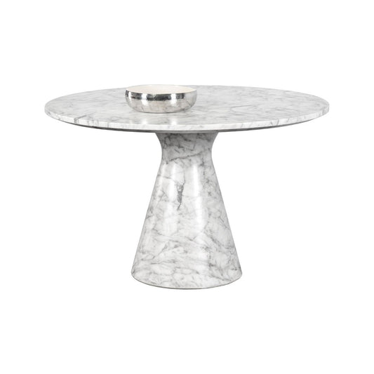 Sunpan Shelburne Dining Table - Marble Look - White - 47" - 106642 - Sunpan - $3998.00